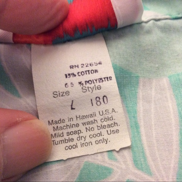 Men’s Malihini Hawaii vintage Hawaiian Shirt size large - Picture 8 of 8